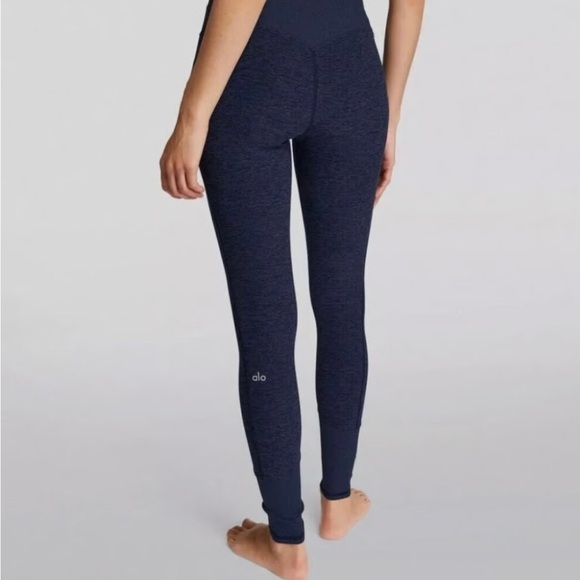 ALO Yoga Pants - ALO AloSoft Navy Lounge Leggings